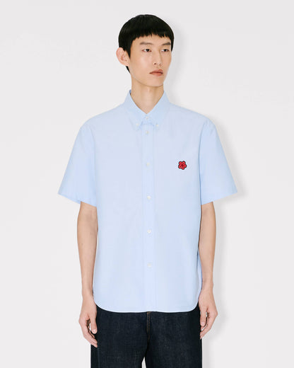 Kenzo Boke Flower Short Sleeve Shirt In Cotton Oxford