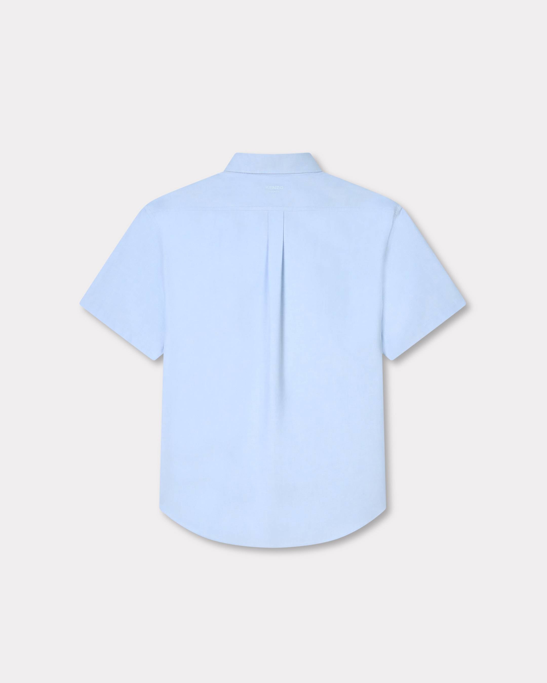 Kenzo Boke Flower Short Sleeve Shirt In Cotton Oxford