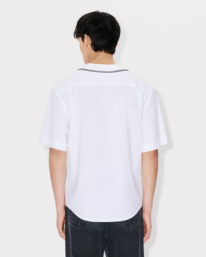 Kenzo Boke Flower 20 Baseball Short Sleeve Shirt In Cotton Poplin
