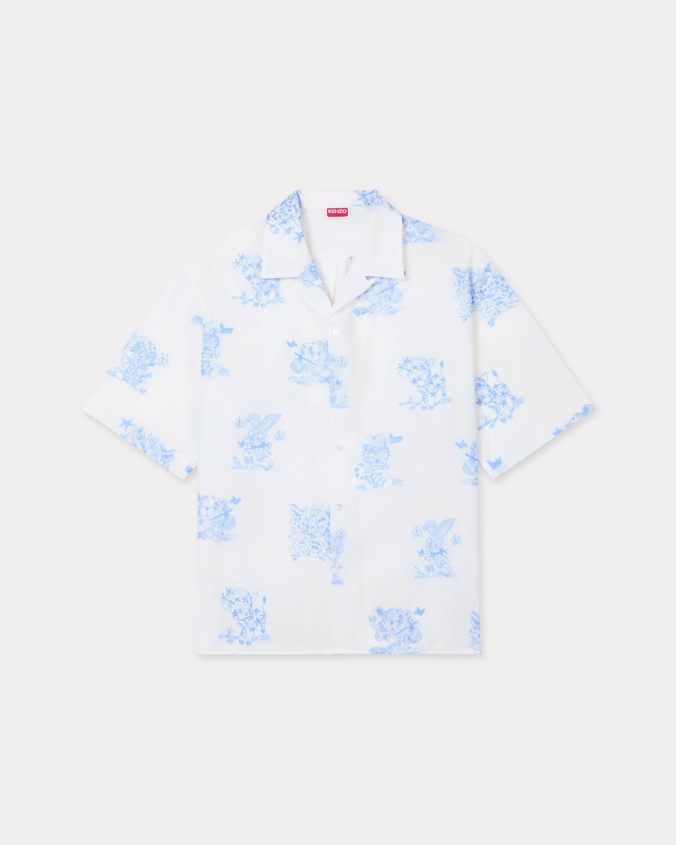 Kenzo Cartoon Hawaiian Short Sleeve Shirt