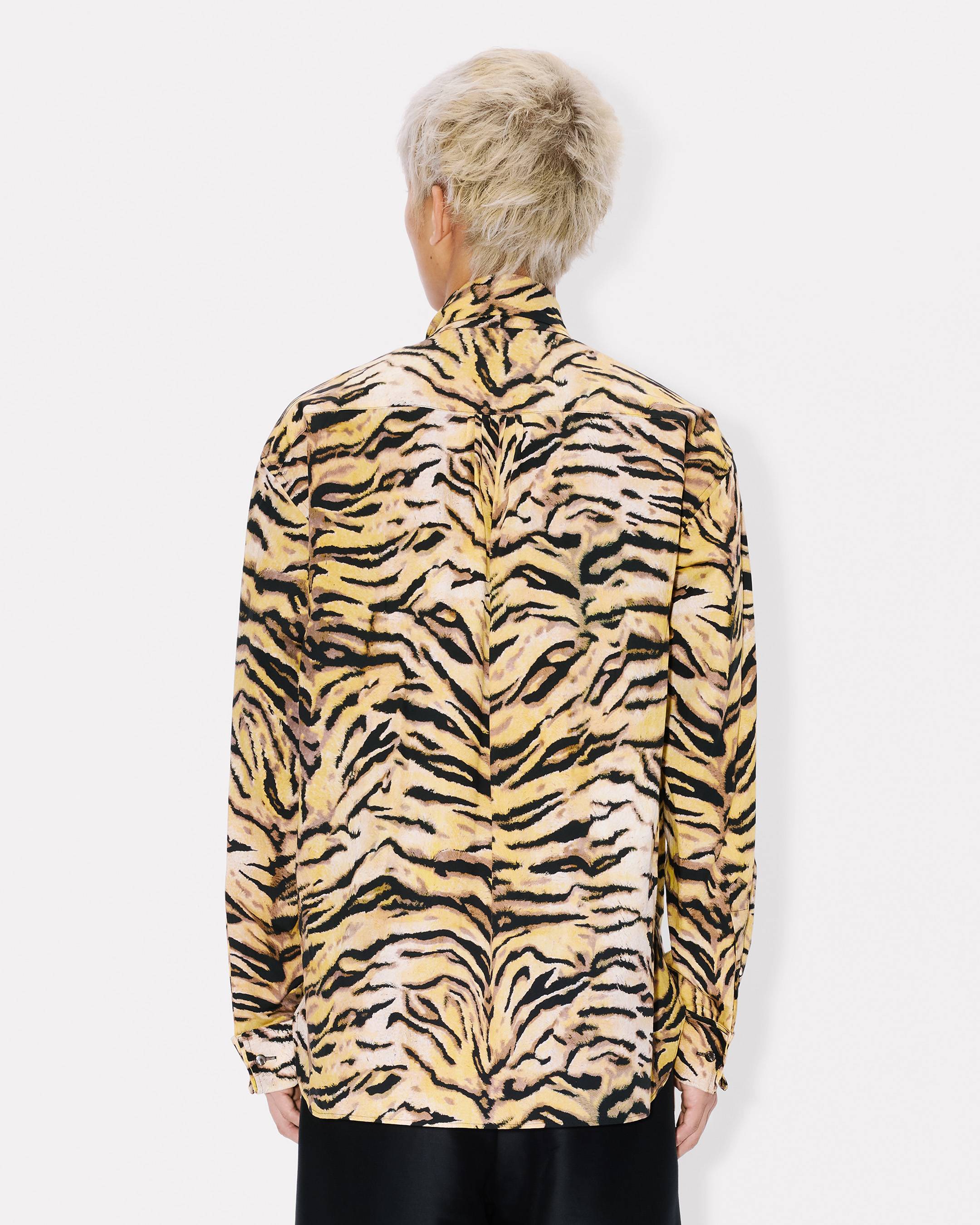 Kenzo Tiger Bow Shirt In Cotton