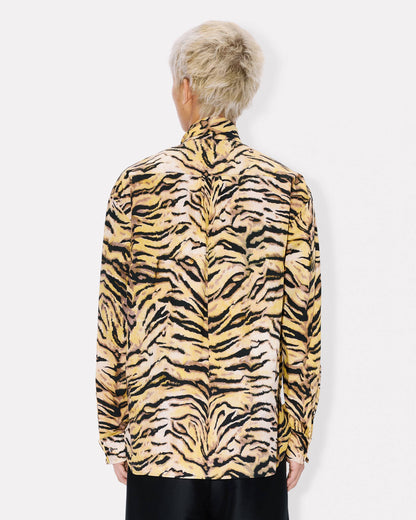 Kenzo Tiger Bow Shirt In Cotton