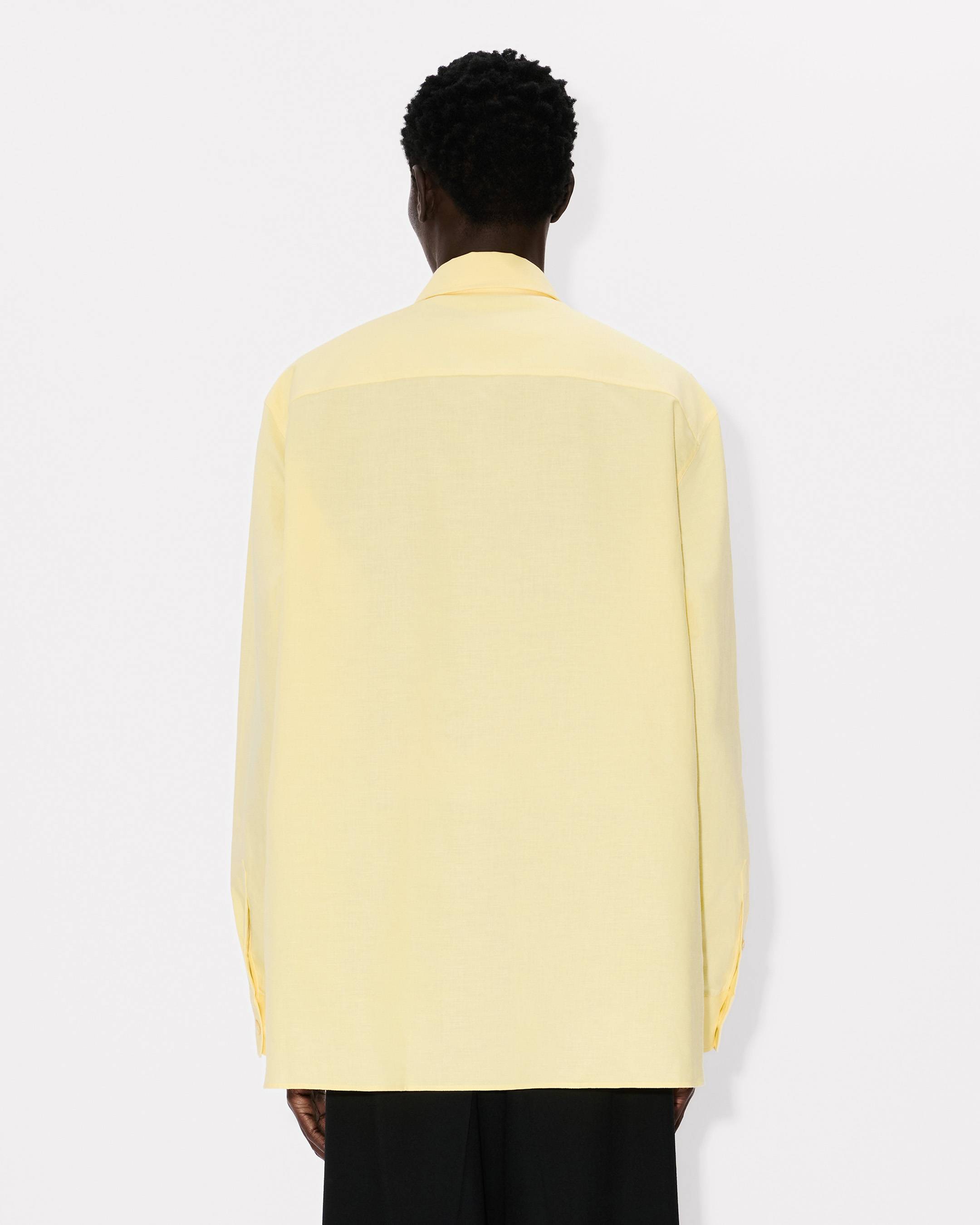 Kenzo Cargo Overshirt In Cotton Linen
