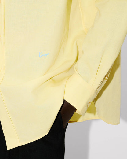 Kenzo Cargo Overshirt In Cotton Linen