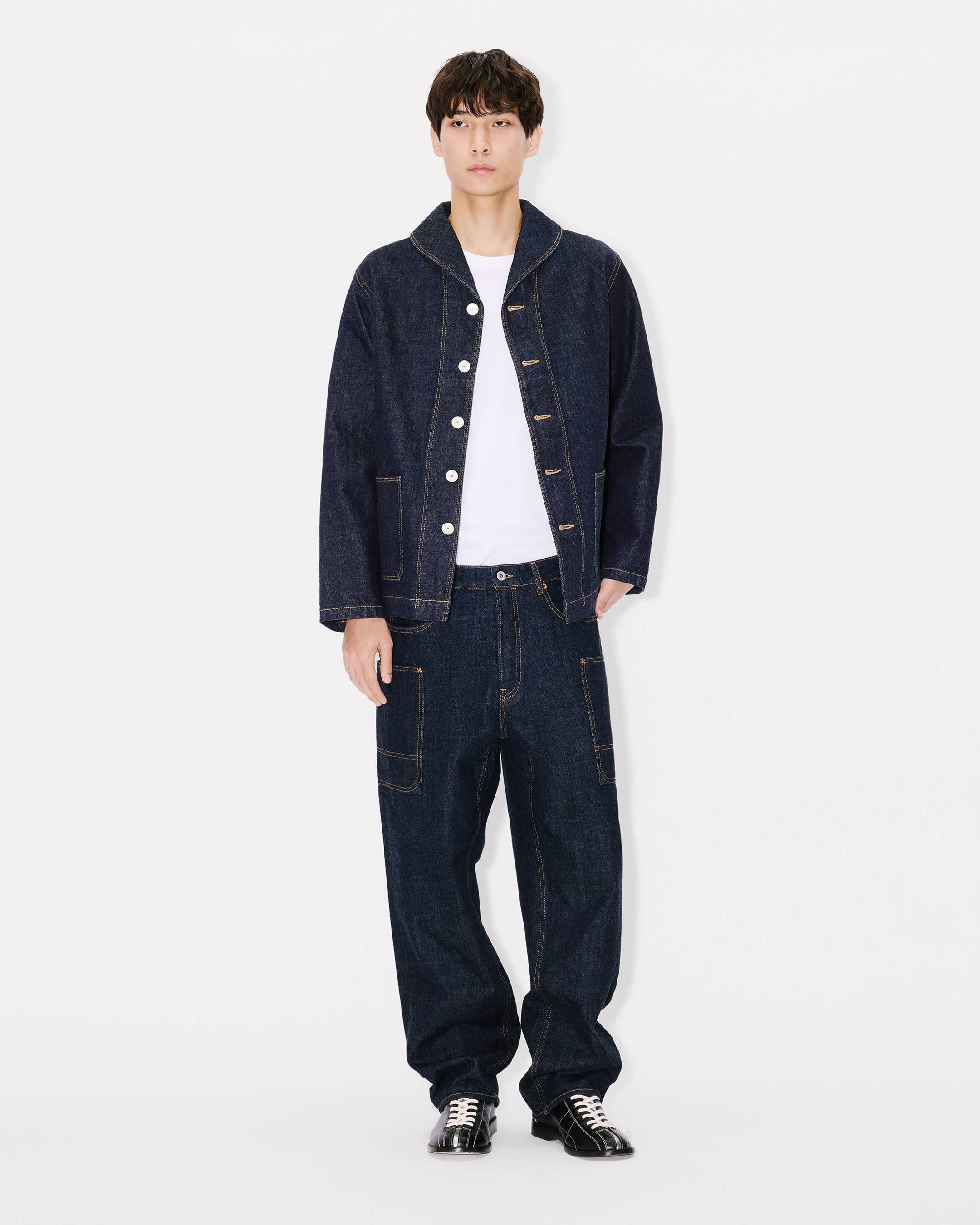 Kenzo Winter Holidays Cargo Monkey Fit Jeans In Japanese Denim