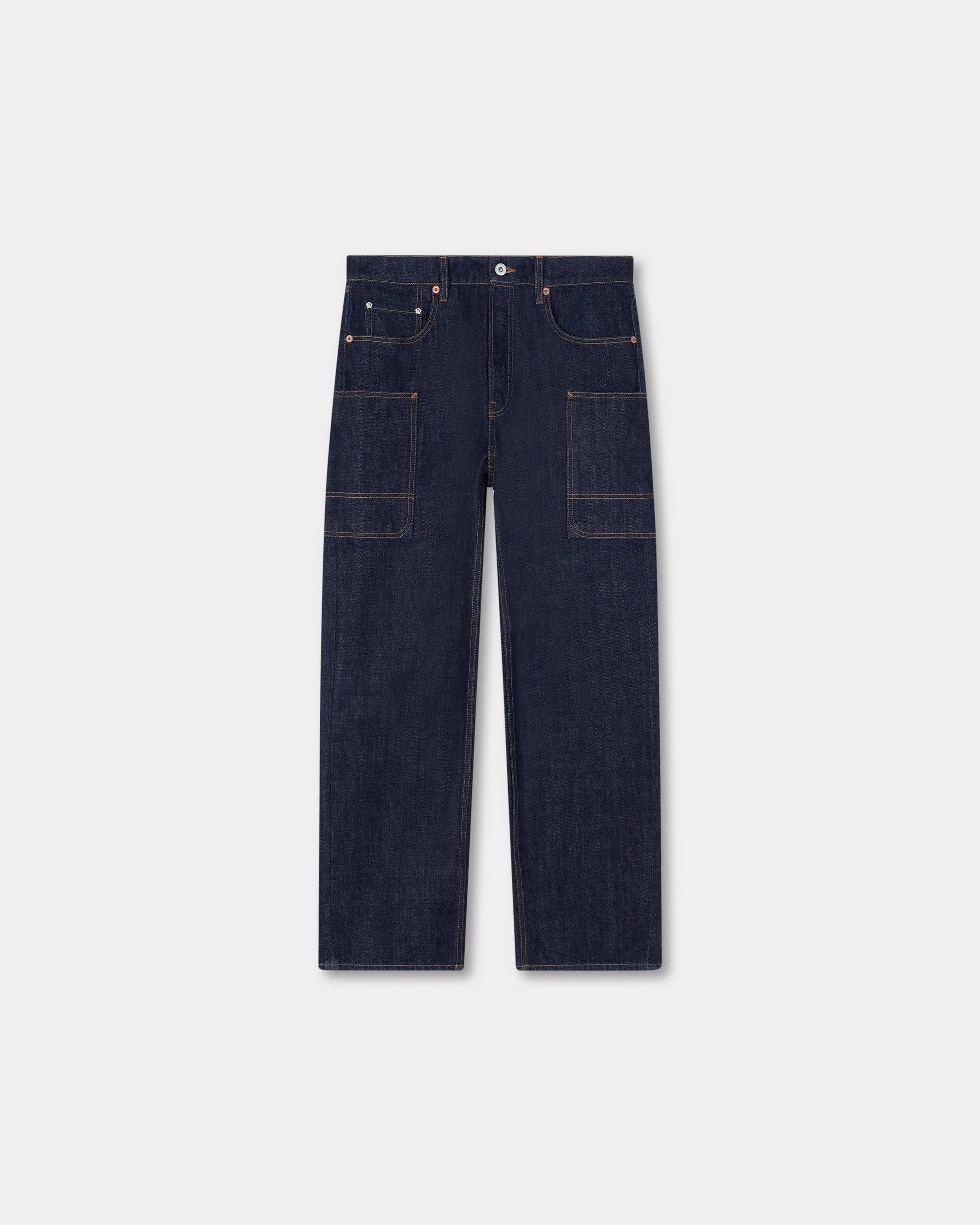 Kenzo Winter Holidays Cargo Monkey Fit Jeans In Japanese Denim