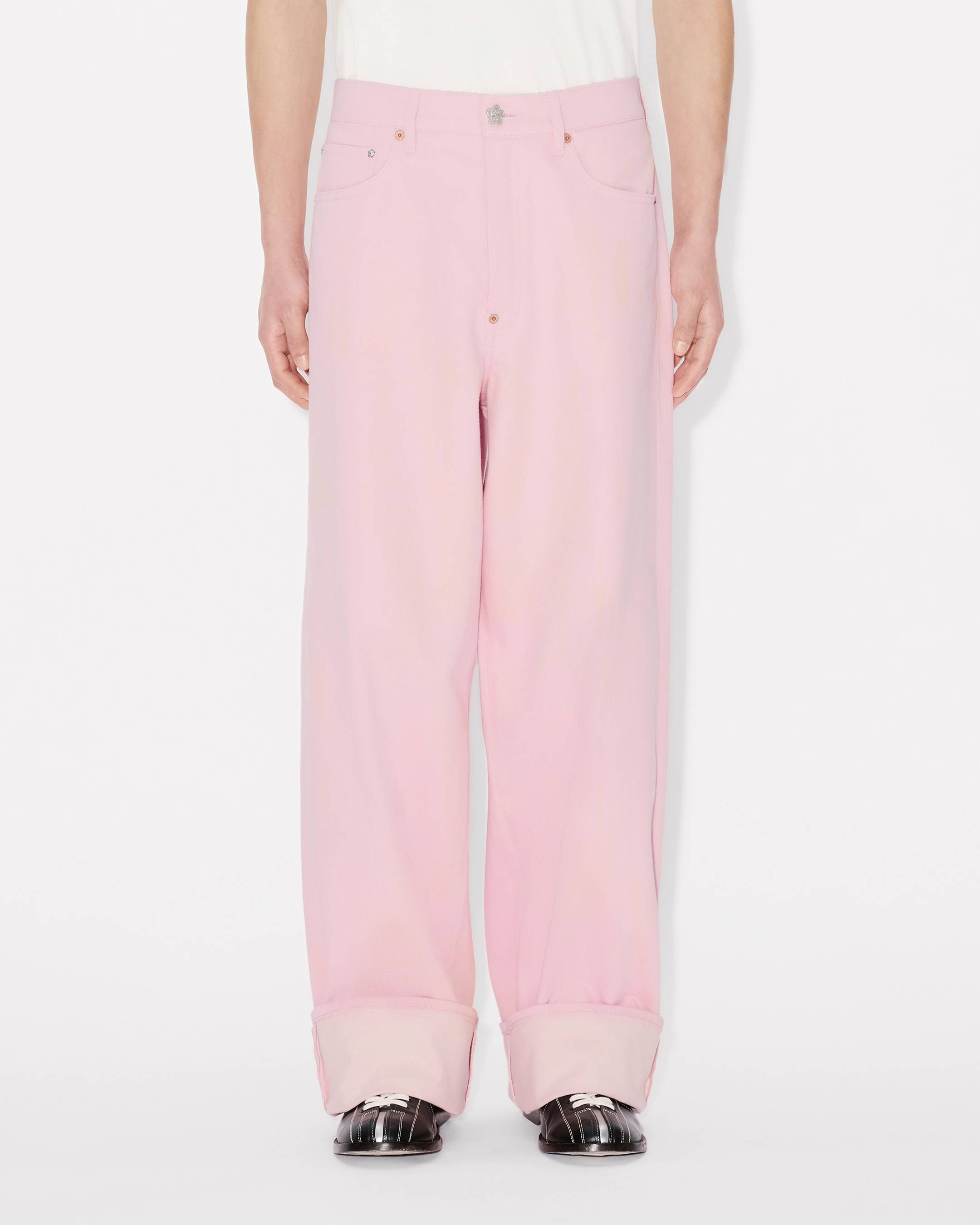 Kenzo Turn Up Wide Fit Jeans In Japanese Denim