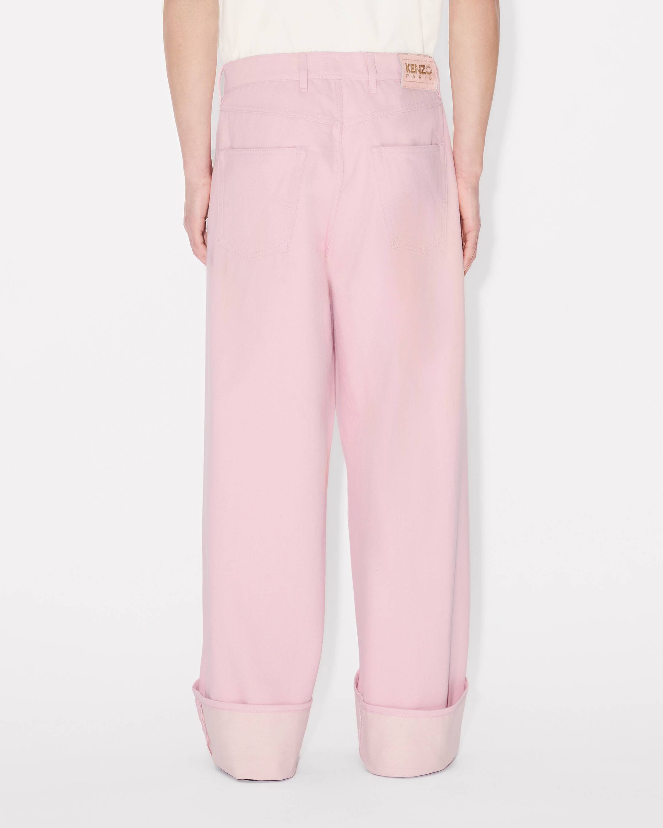 Kenzo Turn Up Wide Fit Jeans In Japanese Denim