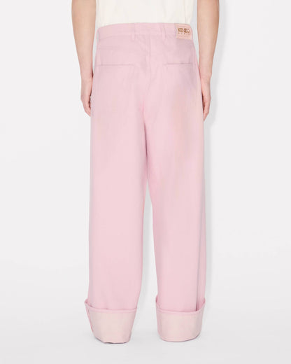 Kenzo Turn Up Wide Fit Jeans In Japanese Denim