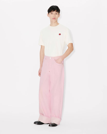 Kenzo Turn Up Wide Fit Jeans In Japanese Denim