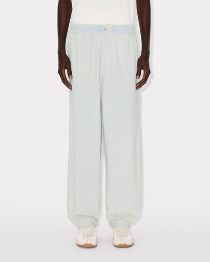 Kenzo Jogpants In Stone Bleach Chambray
