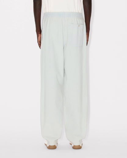 Kenzo Jogpants In Stone Bleach Chambray