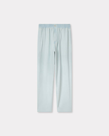 Kenzo Jogpants In Stone Bleach Chambray