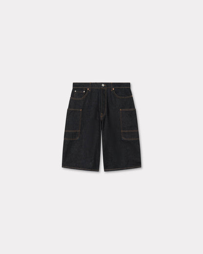 Kenzo Monkey Fit Short In Japanese Denim