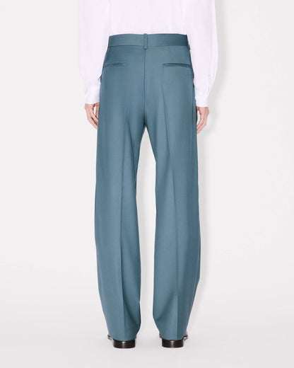 Kenzo Straight Tailored Pants In Virgin Wool