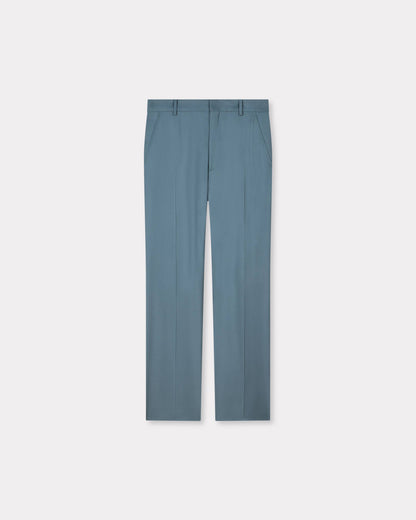 Kenzo Straight Tailored Pants In Virgin Wool