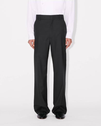 Kenzo Straight Tailored Pants In Virgin Wool
