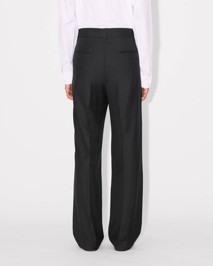 Kenzo Straight Tailored Pants In Virgin Wool