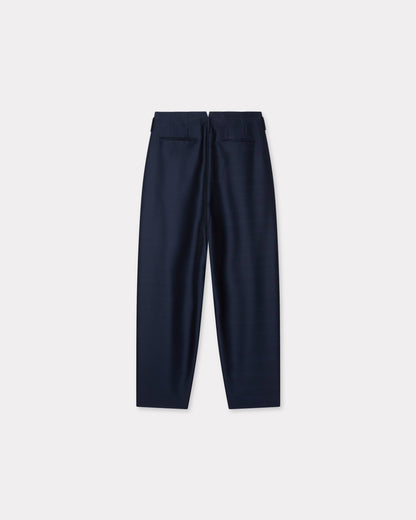 Kenzo Pleated Pants In Virgin Wool Silk