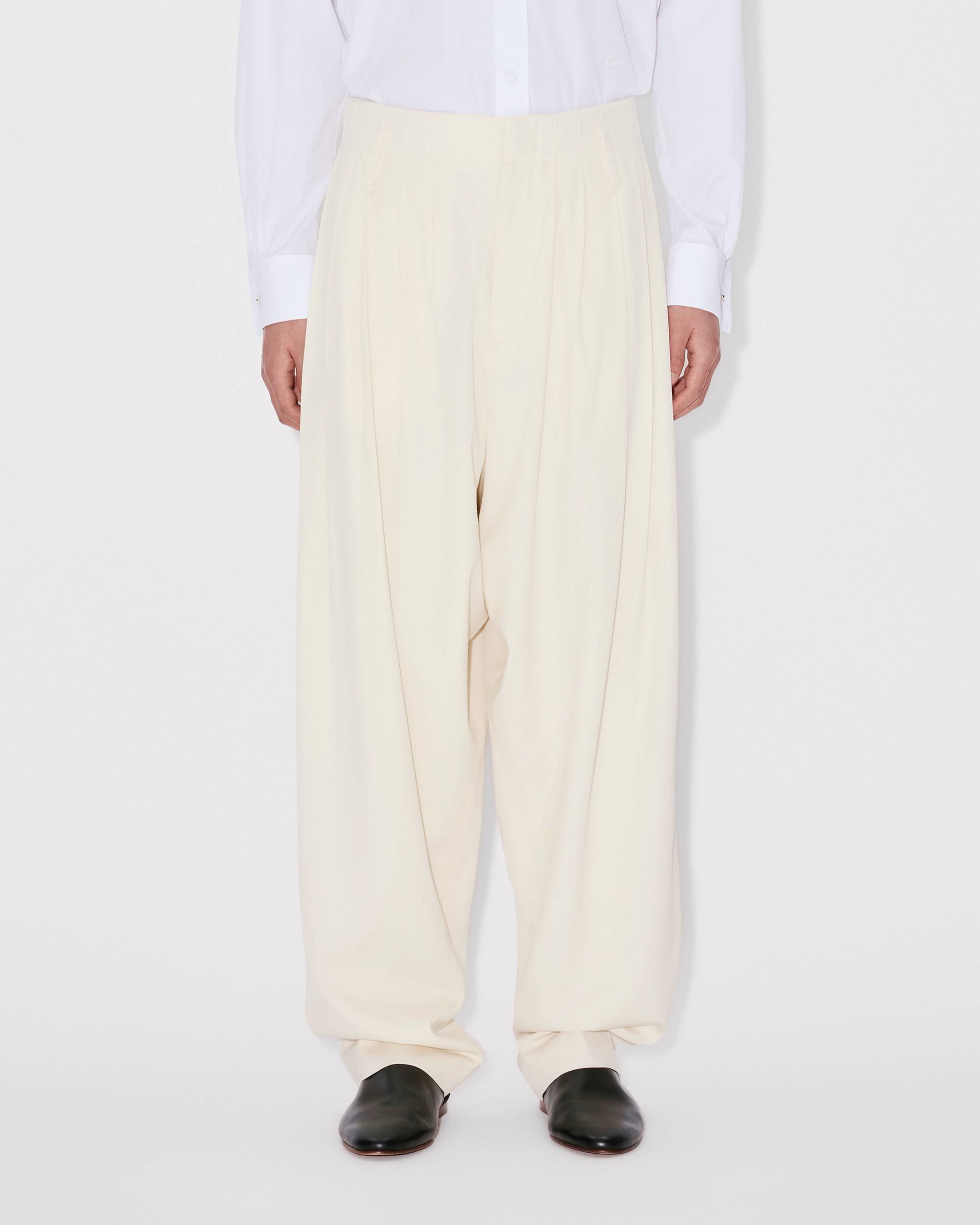 Kenzo Pleated Pants In Virgin Wool