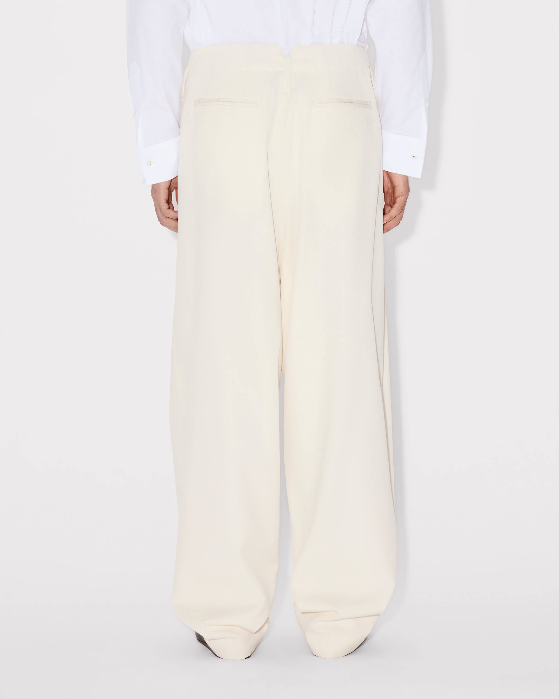 Kenzo Pleated Pants In Virgin Wool