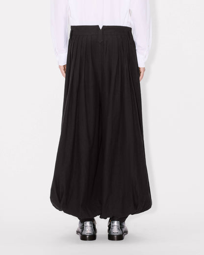 Kenzo Balloon Pleated Pants In Cotton Hemp
