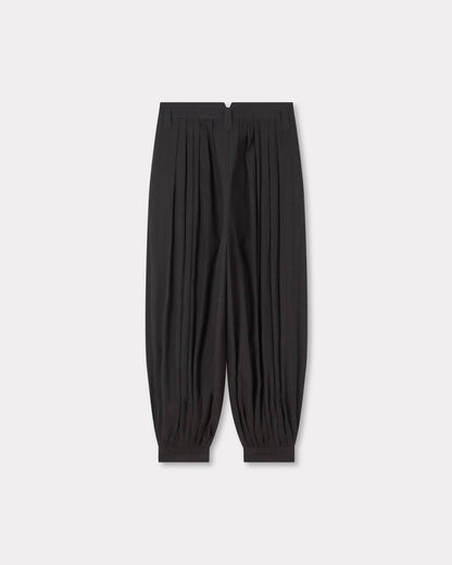 Kenzo Balloon Pleated Pants In Cotton Hemp