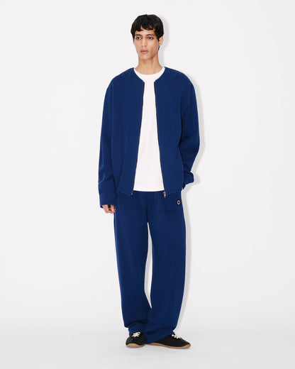 Kenzo Boke Flower 20 Embroidered Straight Jopants In Cotton