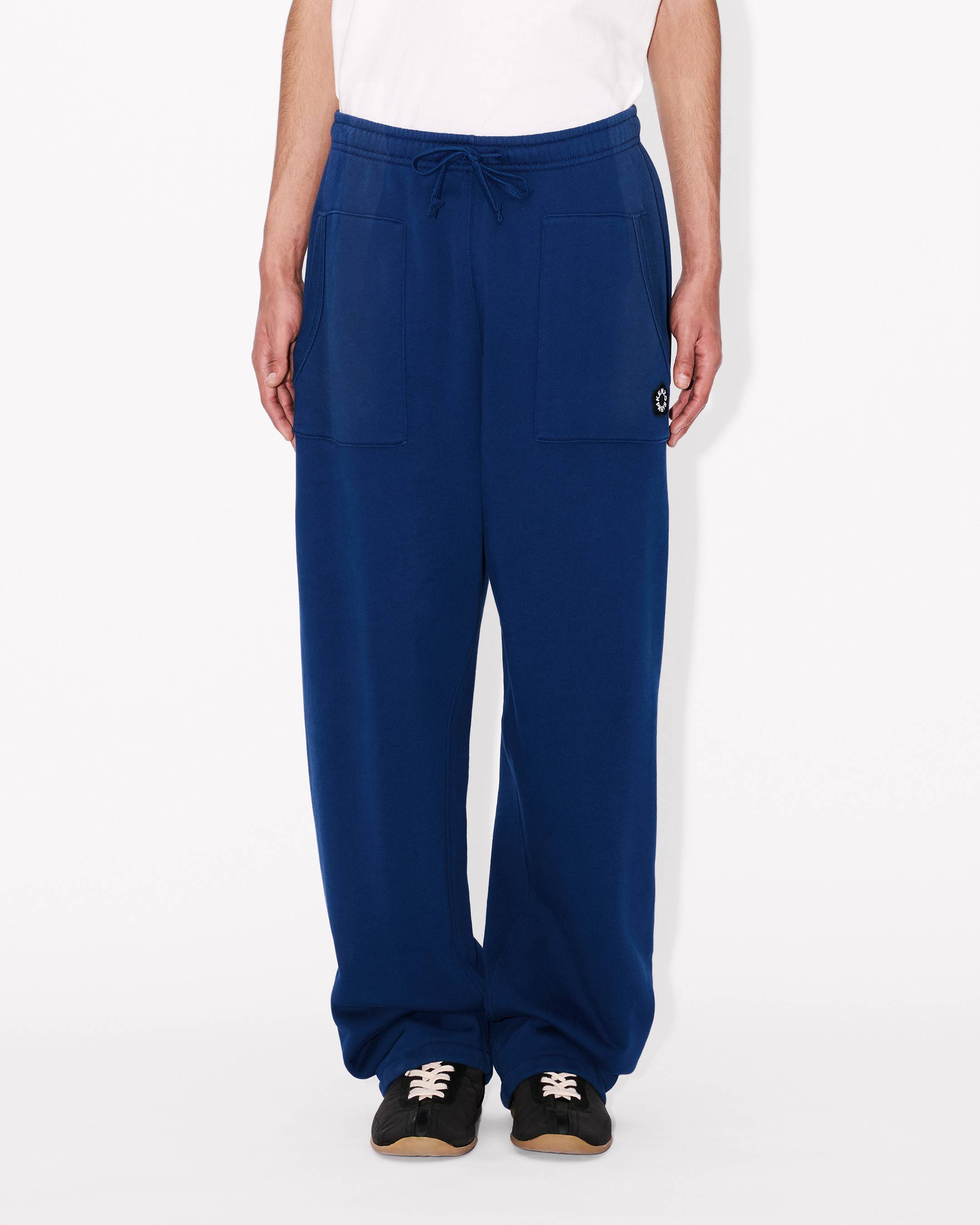 Kenzo Boke Flower 20 Embroidered Straight Jopants In Cotton