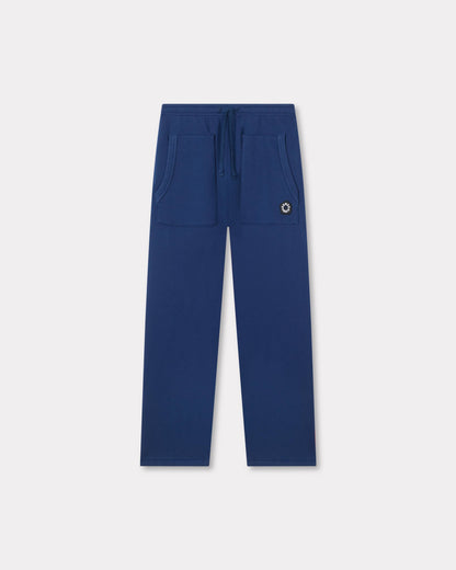 Kenzo Boke Flower 20 Embroidered Straight Jopants In Cotton