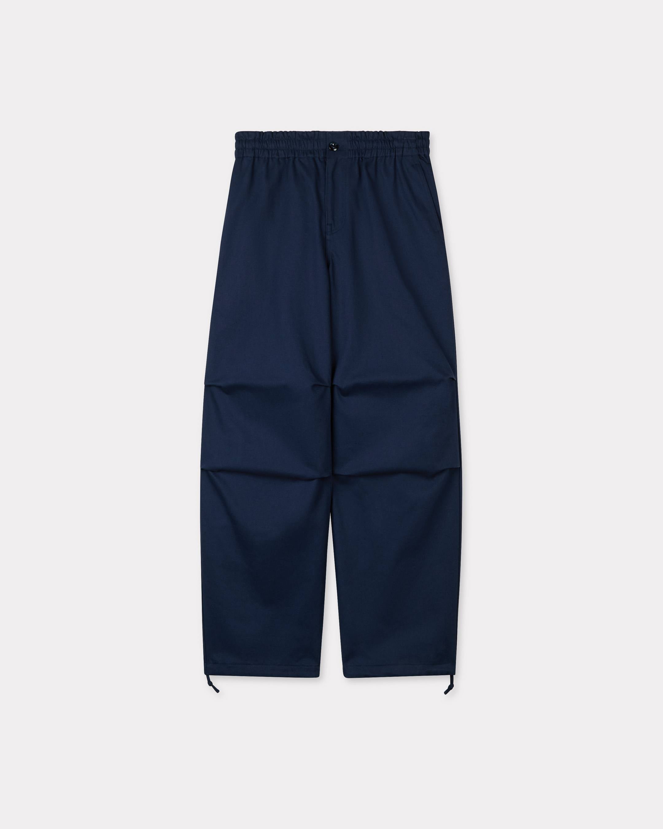 Kenzo Elasticated Pants In Herringbone Cotton