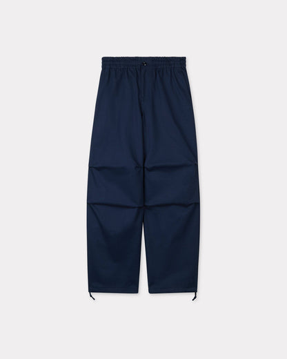 Kenzo Elasticated Pants In Herringbone Cotton