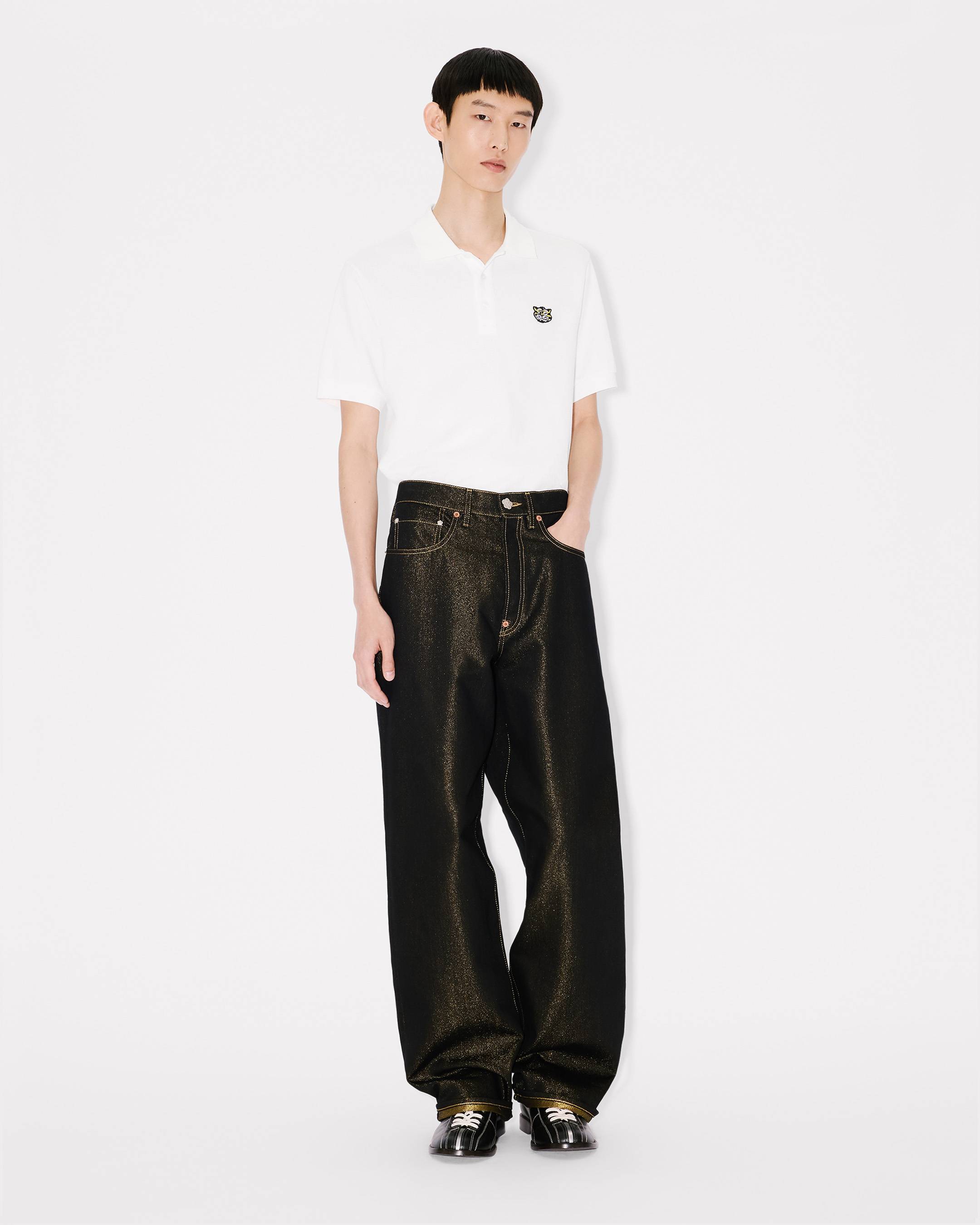 Kenzo Wild Tiger Slim Polo In Cotton