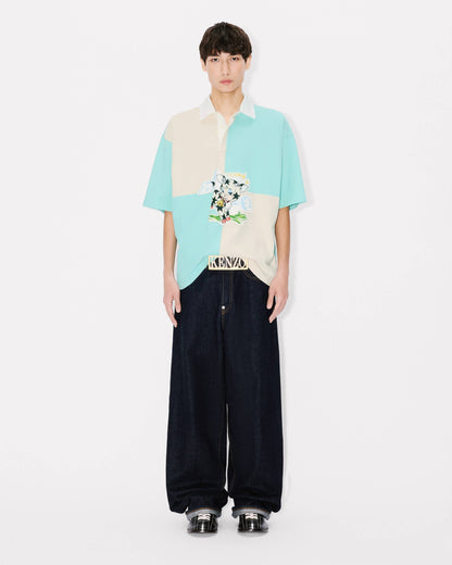 Kenzo Cartoon Relax Polo In Heavy Cotton