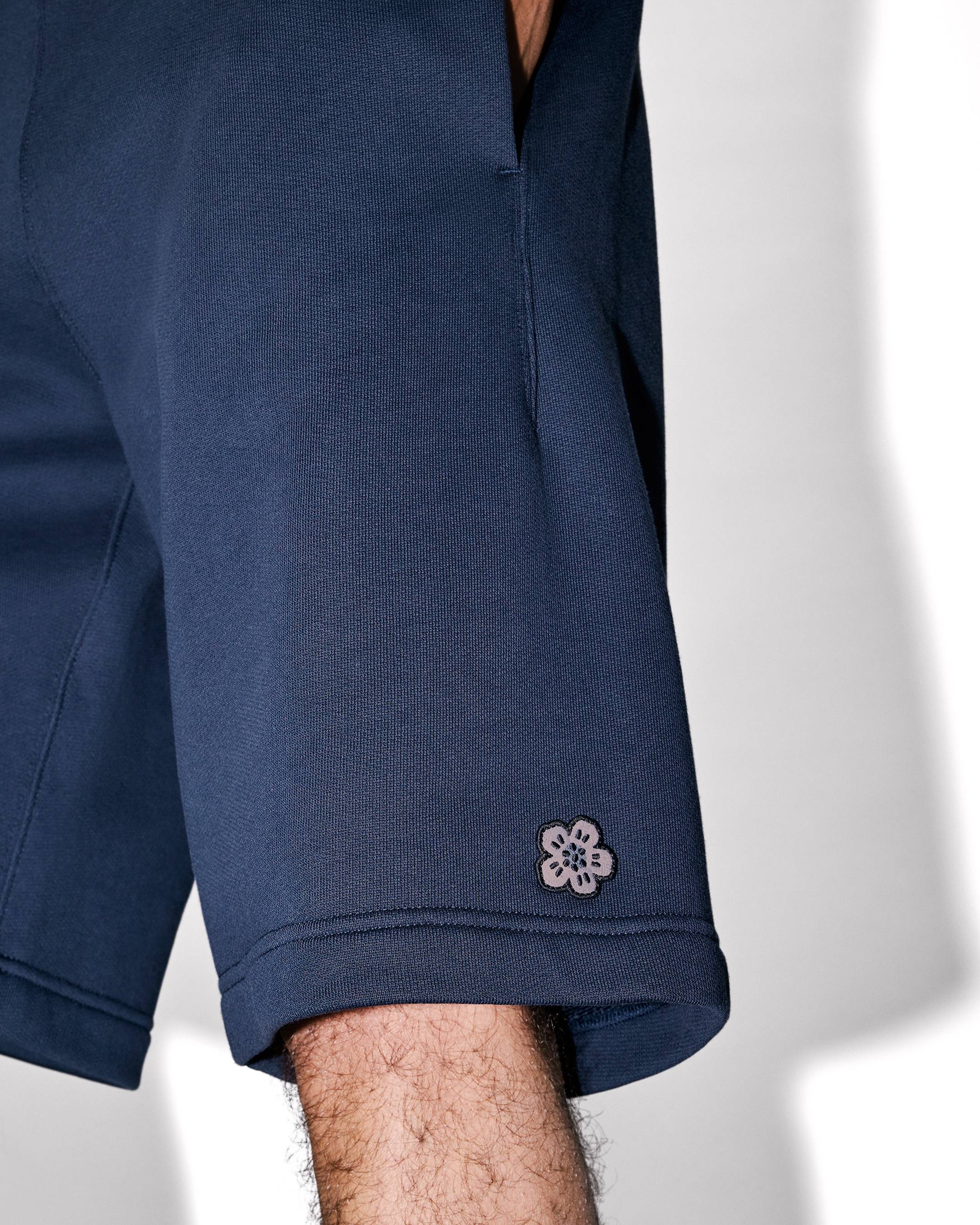 Kenzo Boke Flower Embroidered Shorts In Cotton