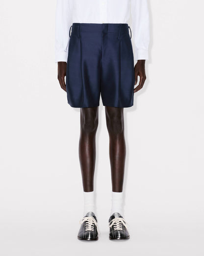 Kenzo Tailored Short In Virgin Wool And Silk