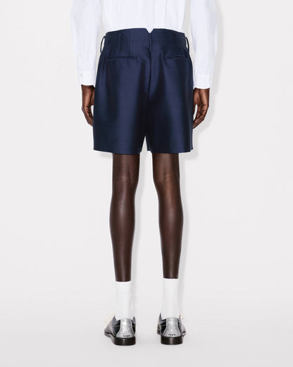 Kenzo Tailored Short In Virgin Wool And Silk