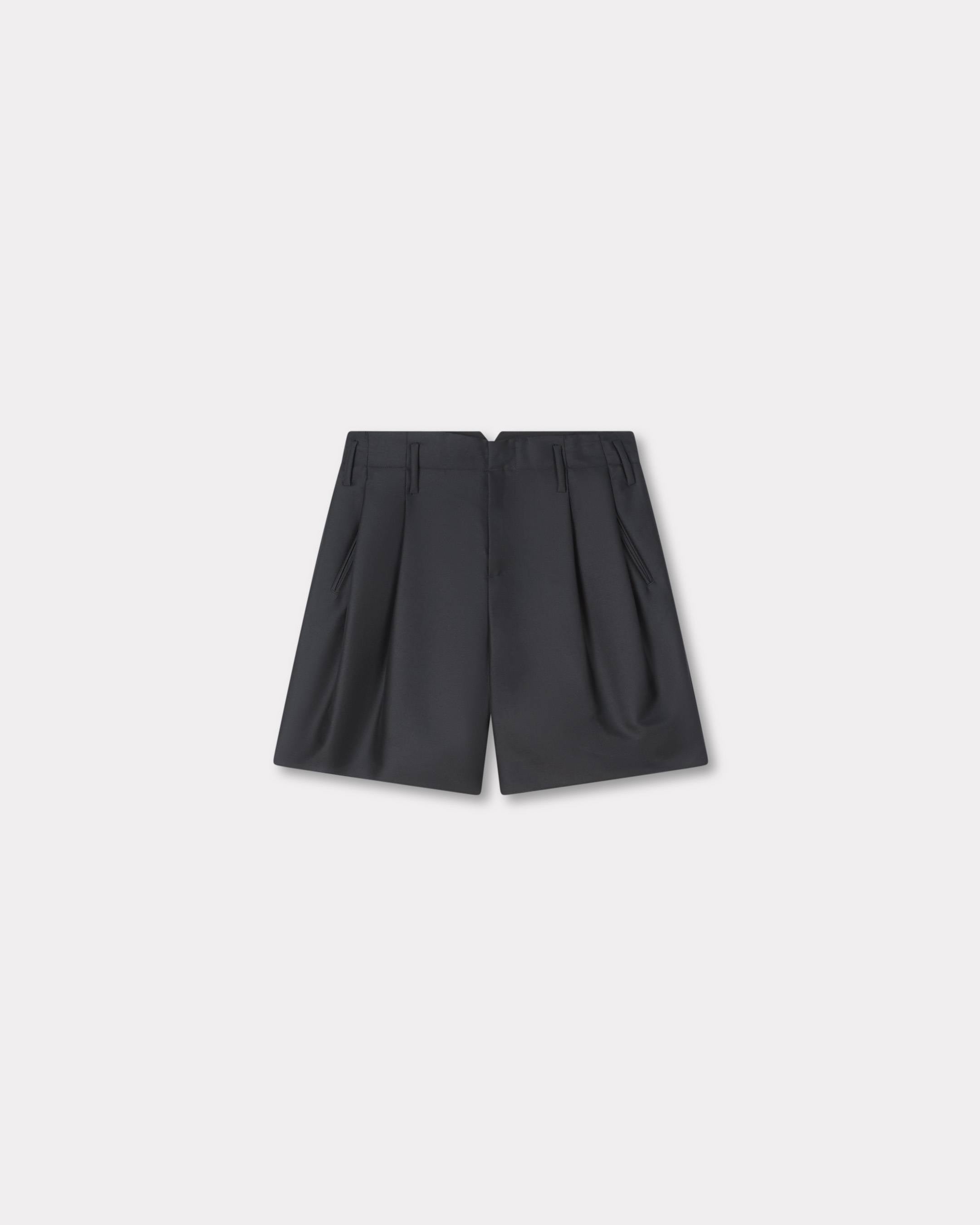 Kenzo Tailored Short In Virgin Wool And Silk