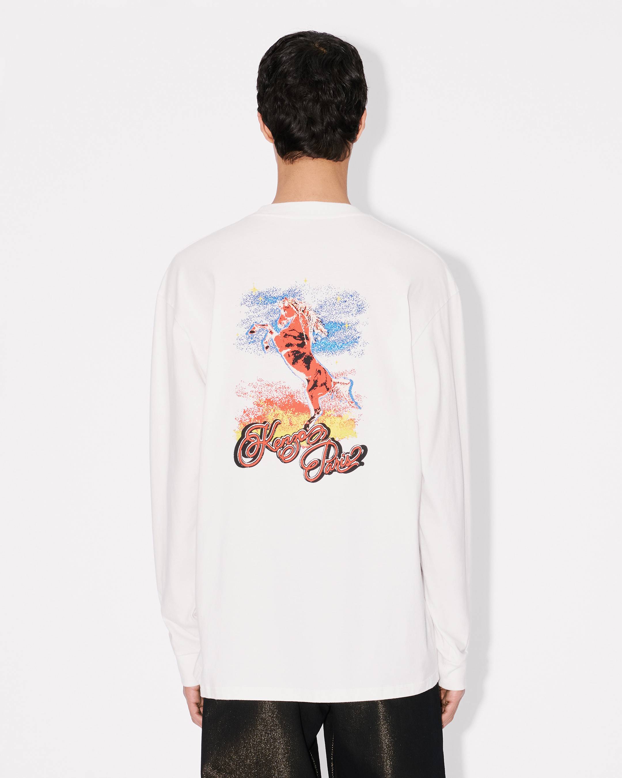 Kenzo Lunar New Year Relax Long Sleeve Tshirt In Cotton