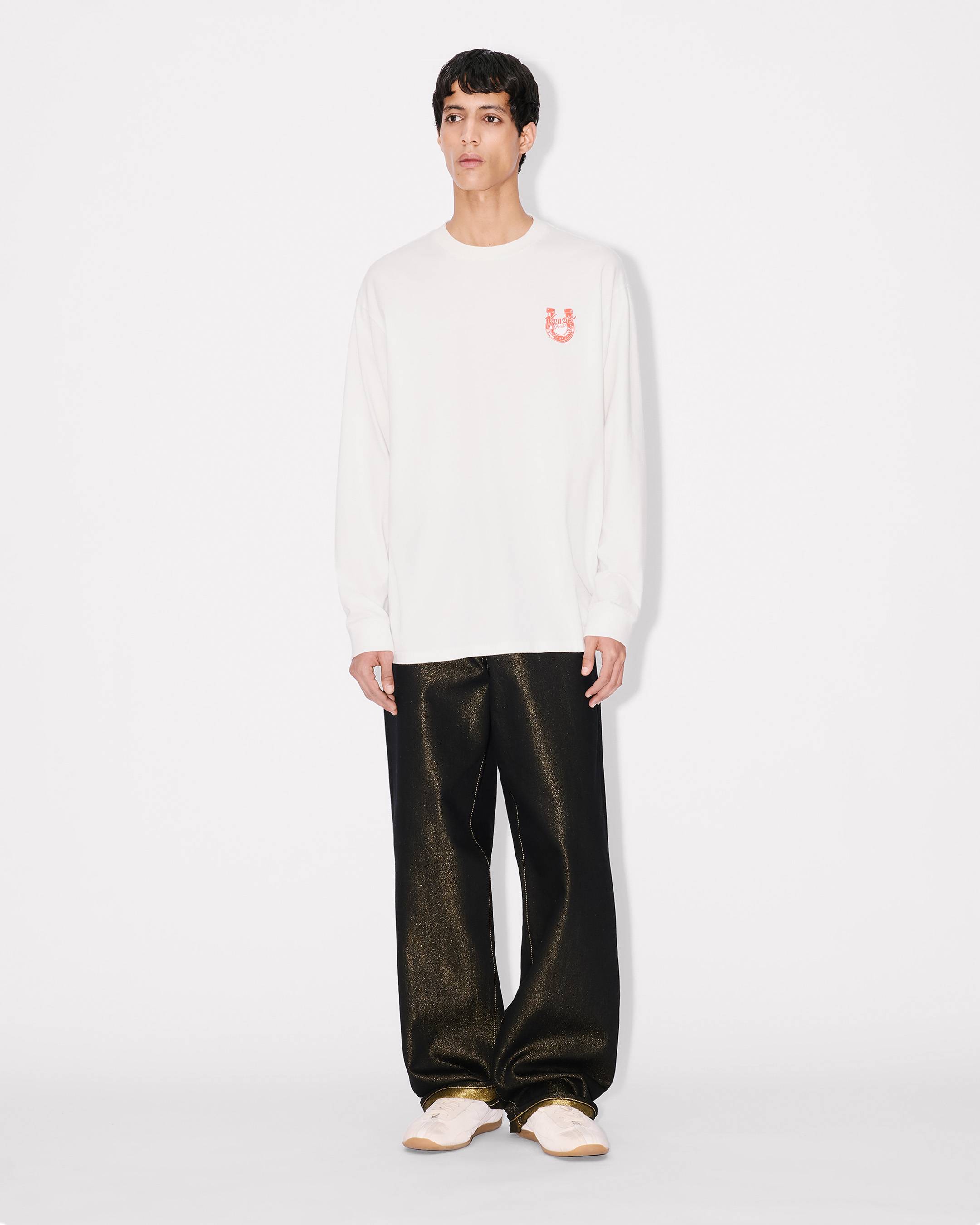 Kenzo Lunar New Year Relax Long Sleeve Tshirt In Cotton