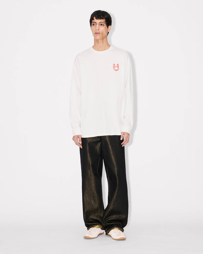 Kenzo Lunar New Year Relax Long Sleeve Tshirt In Cotton