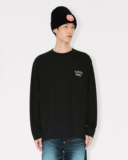 Kenzo Boke Heart Relax Long Sleeve Tshirt In Cotton
