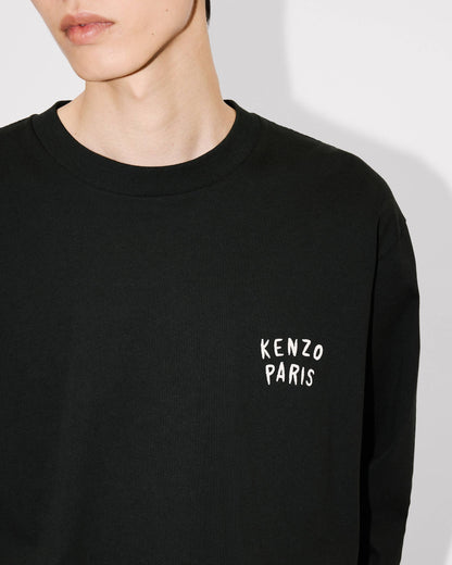 Kenzo Boke Heart Relax Long Sleeve Tshirt In Cotton
