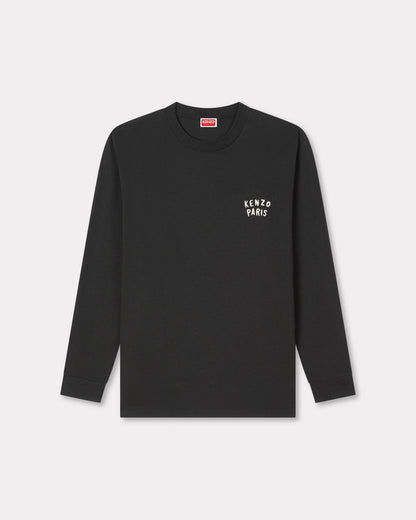 Kenzo Boke Heart Relax Long Sleeve Tshirt In Cotton