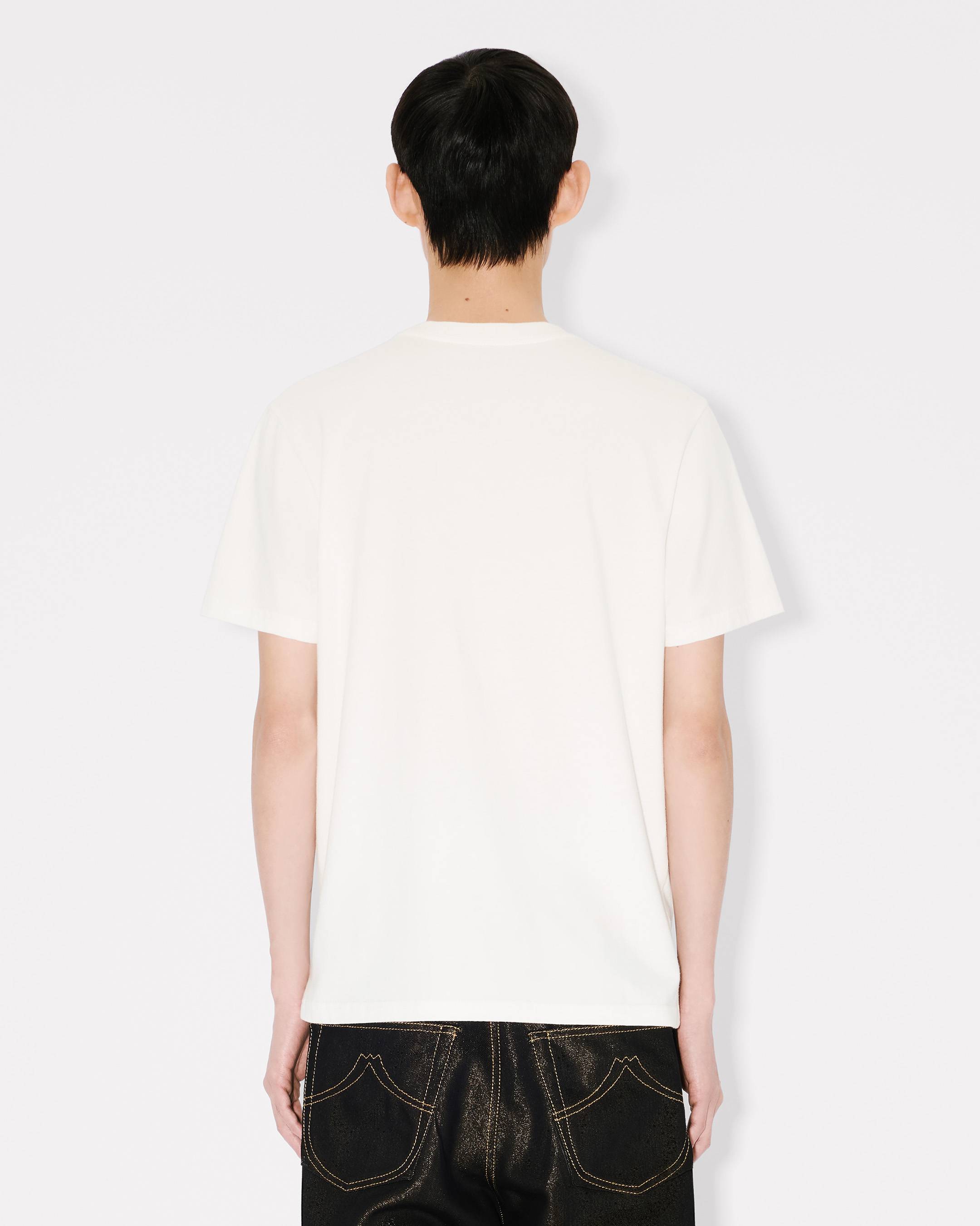 Kenzo Boke Flower Embroidered Slim Tshirt In Cotton