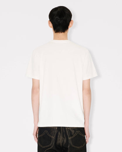 Kenzo Boke Flower Embroidered Slim Tshirt In Cotton