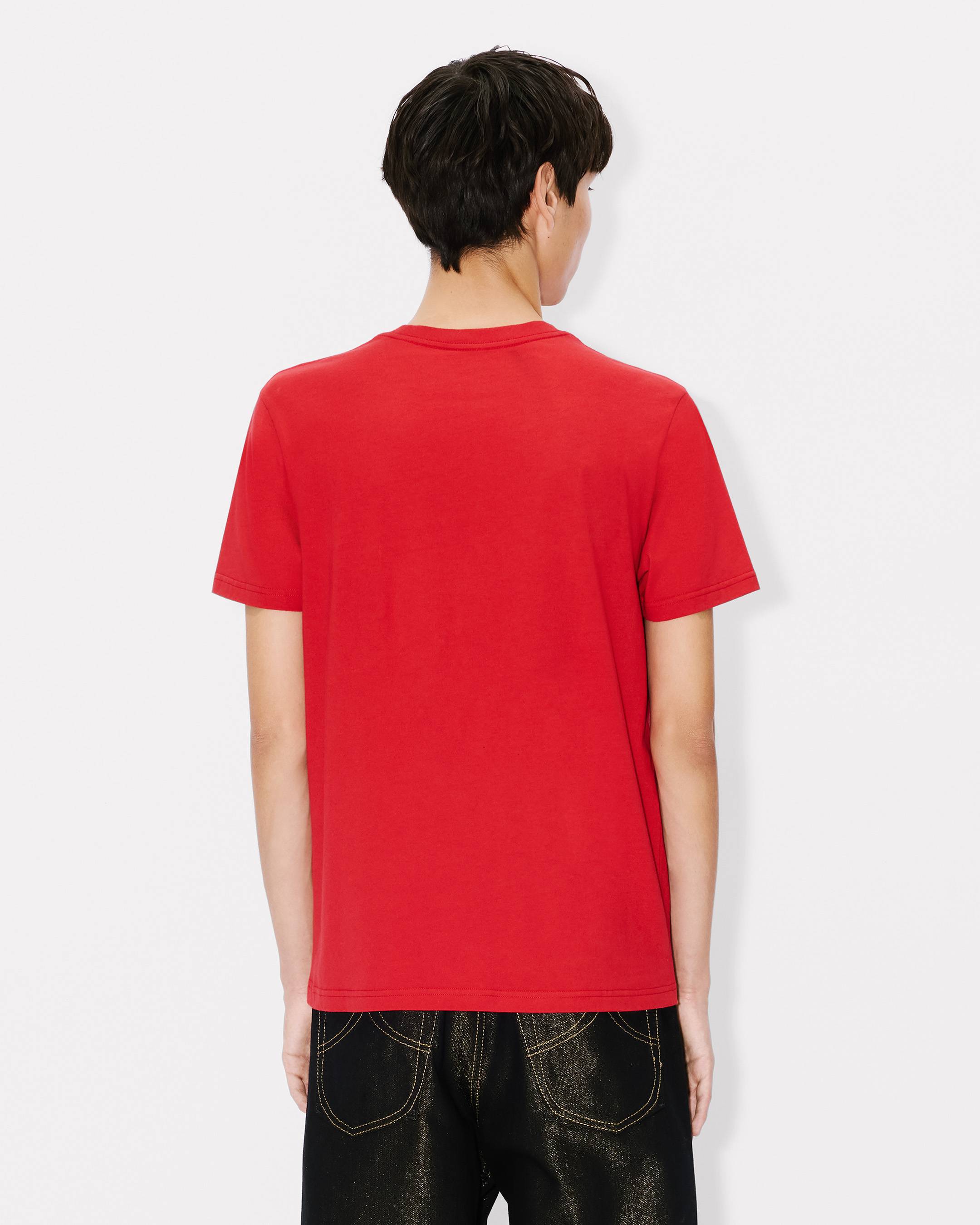 Kenzo Boke Flower Embroidered Slim Tshirt In Cotton
