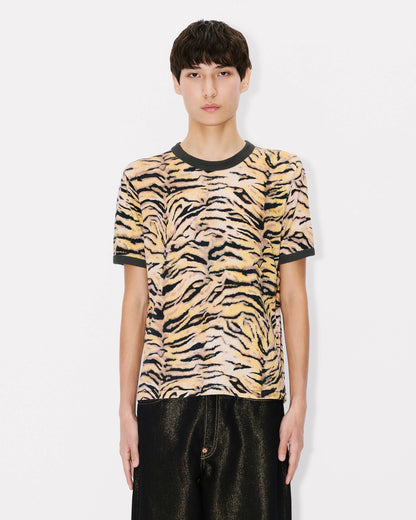 Kenzo Tiger Slim Tshirt In Cotton