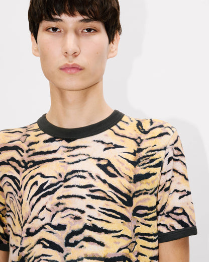 Kenzo Tiger Slim Tshirt In Cotton
