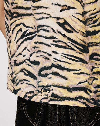 Kenzo Tiger Slim Tshirt In Cotton